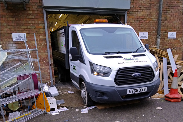 Front of Best Waste Clearance truck.